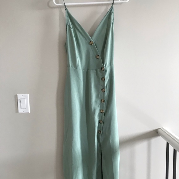NWOT Charmed life button down sea green dress - Picture 3 of 5